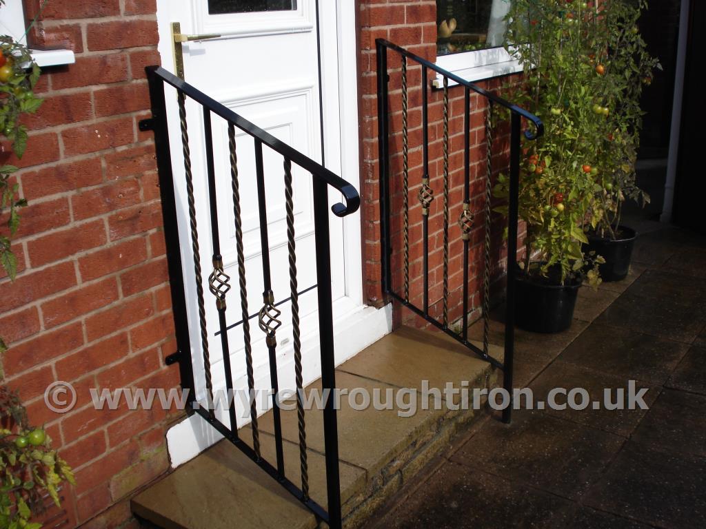 Photo - Powder-coated ornate handrails created for a customer in Normoss, Blackpool